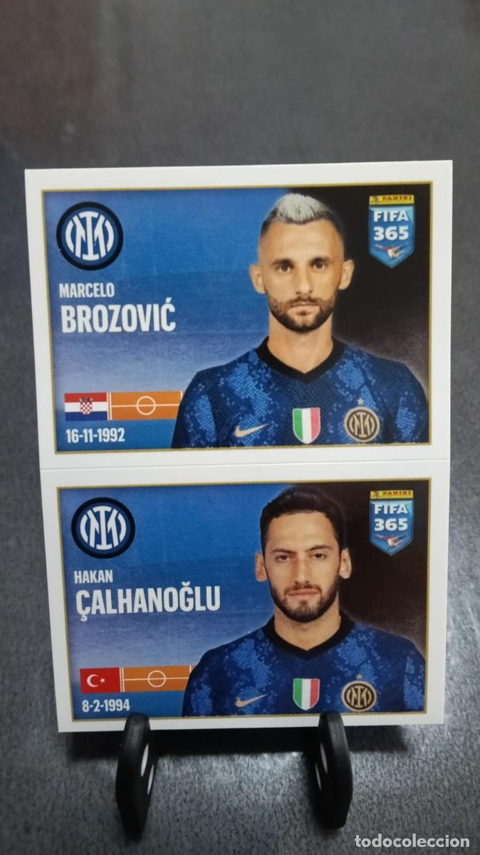 Cromos de f&uacute;tbol: Fifa 365 2021 2022 Brozovic Calhanoglu 249 Inter Milan Sin Pegar