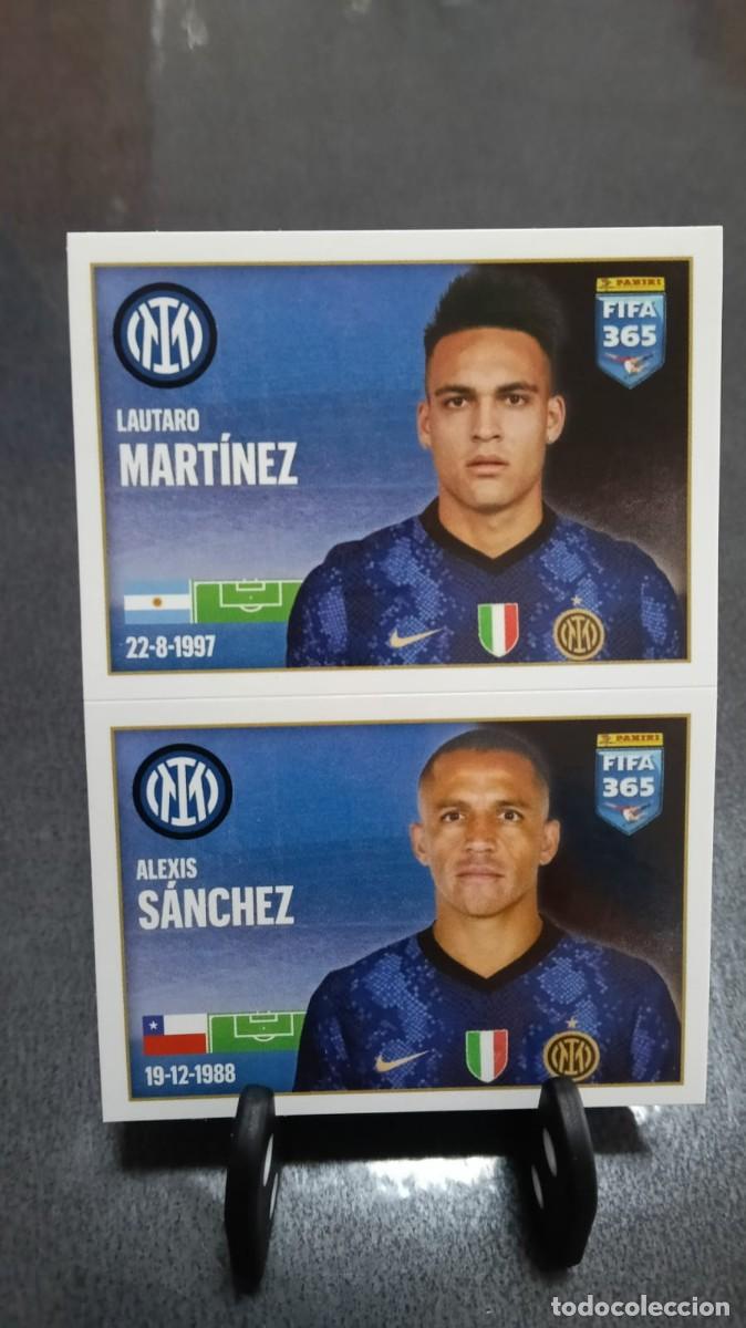 Figurine di Calcio: Fifa 365 2021 2022 Lautaro Martinez Alexis Sanchez 253 Inter Milan Sin Pegar