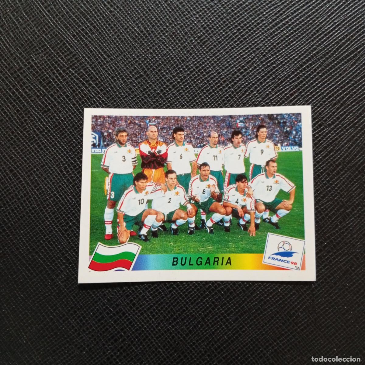 Figurine di Calcio: 281 ALINEACION BULGARIA PANINI 1998 MUNDIAL CROMO FUTBOL FRANCIA 98 - SIN PEGAR - A26 PG46