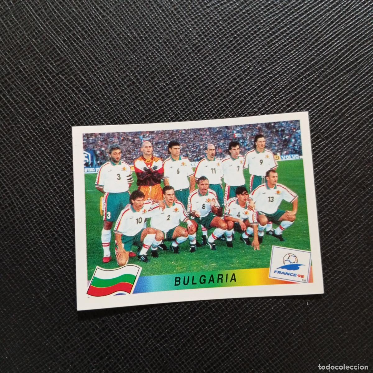 Cromos de f&uacute;tbol: 281 ALINEACION BULGARIA PANINI 1998 MUNDIAL CROMO FUTBOL FRANCIA 98 - SIN PEGAR - A26 PG46 B
