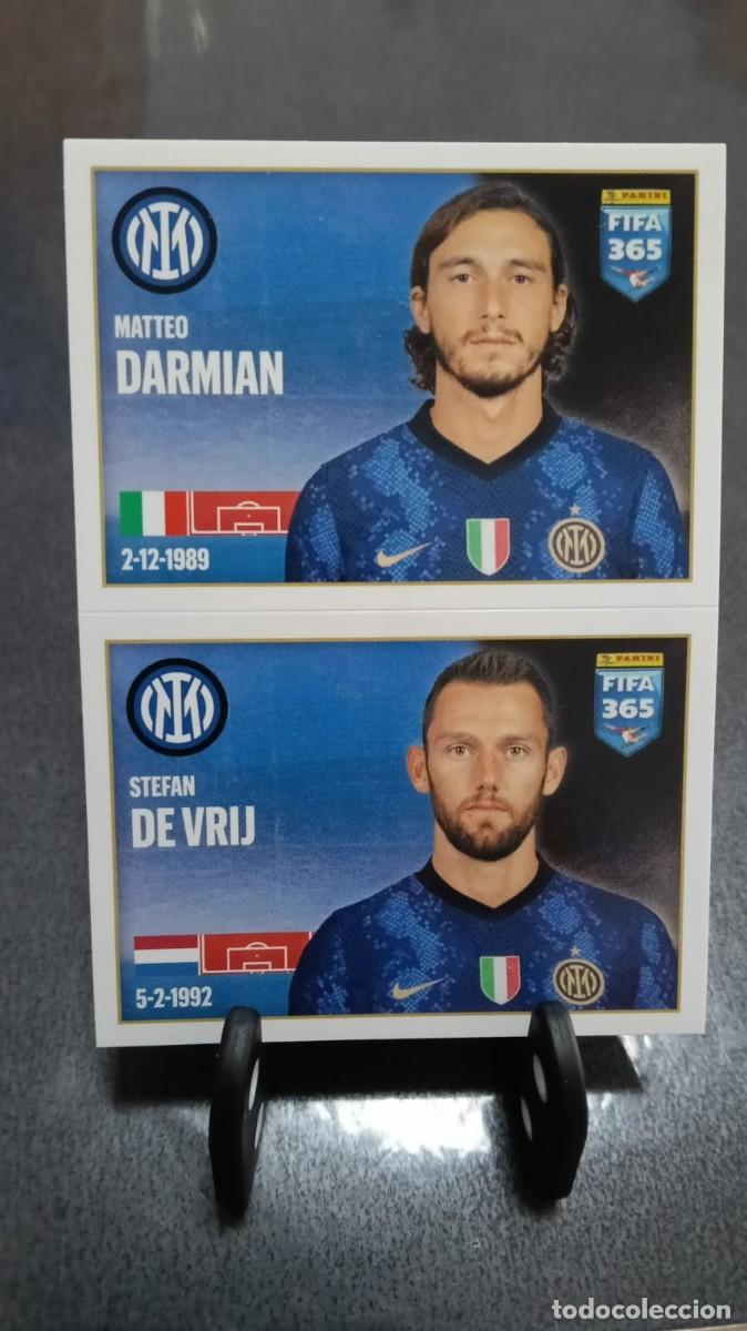 Cromos de f&uacute;tbol: Fifa 365 2021 2022 Darmian De Vrij 246 Inter Milan Sin Pegar
