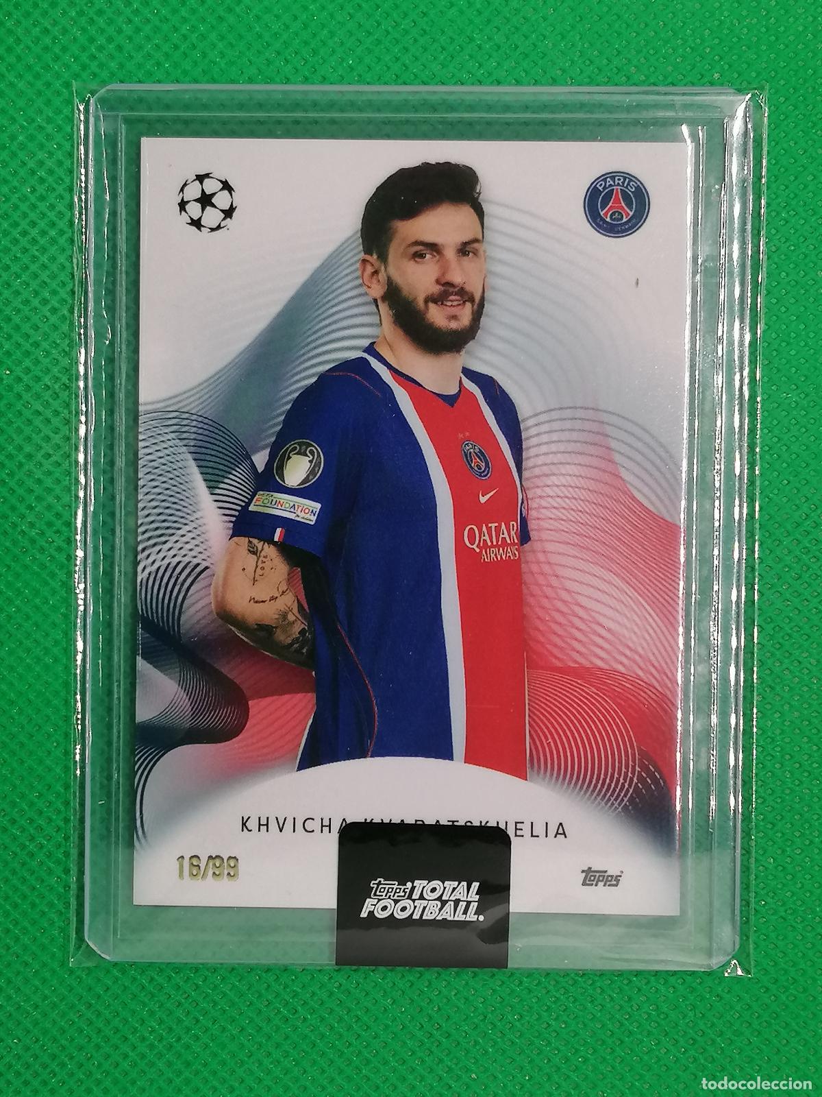 Cromos de f&uacute;tbol: KHVICHA KVARATSKHELIA PARIS PSG /99 ⚽ TTF TOPPS TOTAL FOOTBALL 26 27 2026 2027 ⚽