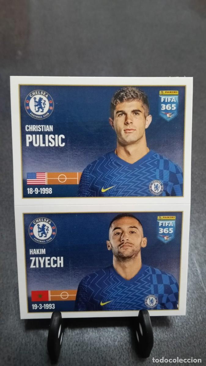 Cromos de f&uacute;tbol: Fifa 365 2021 2022 Pulisic Ziyech 42 Chelsea Sin Pegar