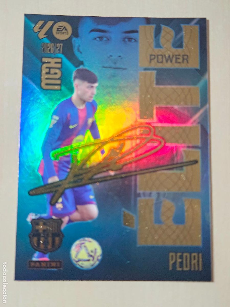 Cromos de f&uacute;tbol: CROMO N&ordm; 15 PEDRI - MEGACRACKS 2025 26 - BARCELONA - ELITE POWER