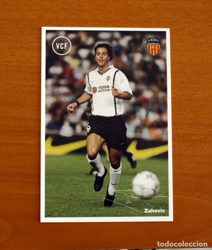 Cromos de f&uacute;tbol: Valencia - Zahovic - Temporada 2001-2002, 01-02 - Cromo Postal tama&ntilde;o 14,5x9,5 cm.