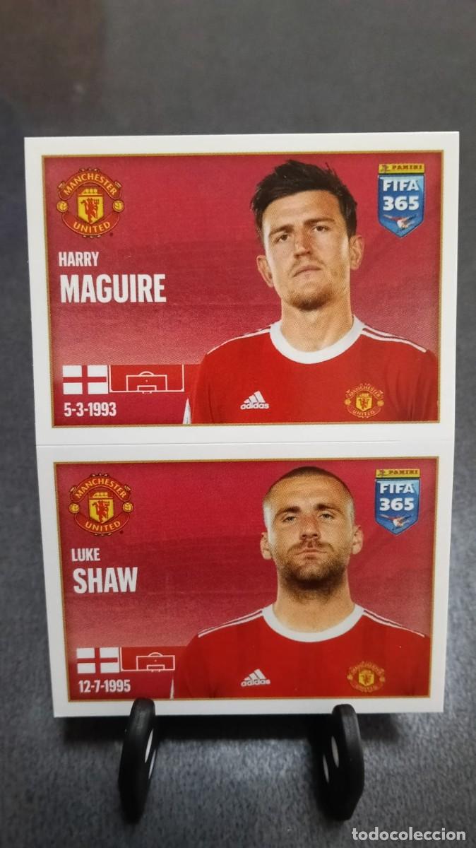 Cromos de f&uacute;tbol: Fifa 365 2021 2022 Maguire Shaw 81 Manchester United Sin Pegar