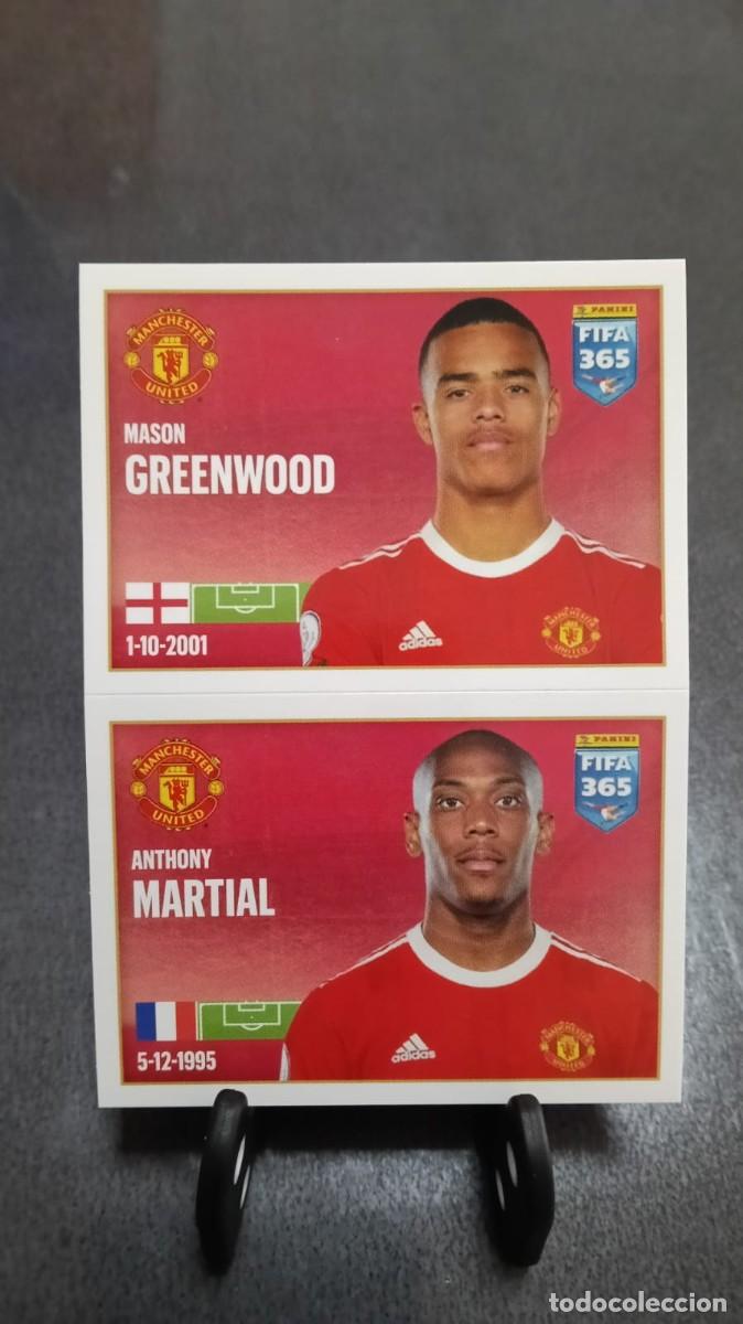 Cromos de f&uacute;tbol: Fifa 365 2021 2022 Greenwood Martial 87 Manchester United Sin Pegar