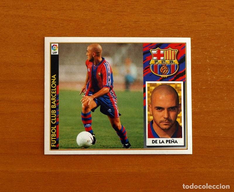 Cromos de f&uacute;tbol: F&uacute;tbol Club Barcelona - De la Pe&ntilde;a - Ediciones Este Liga 1997-1998, 97-98 - Nunca Pegado
