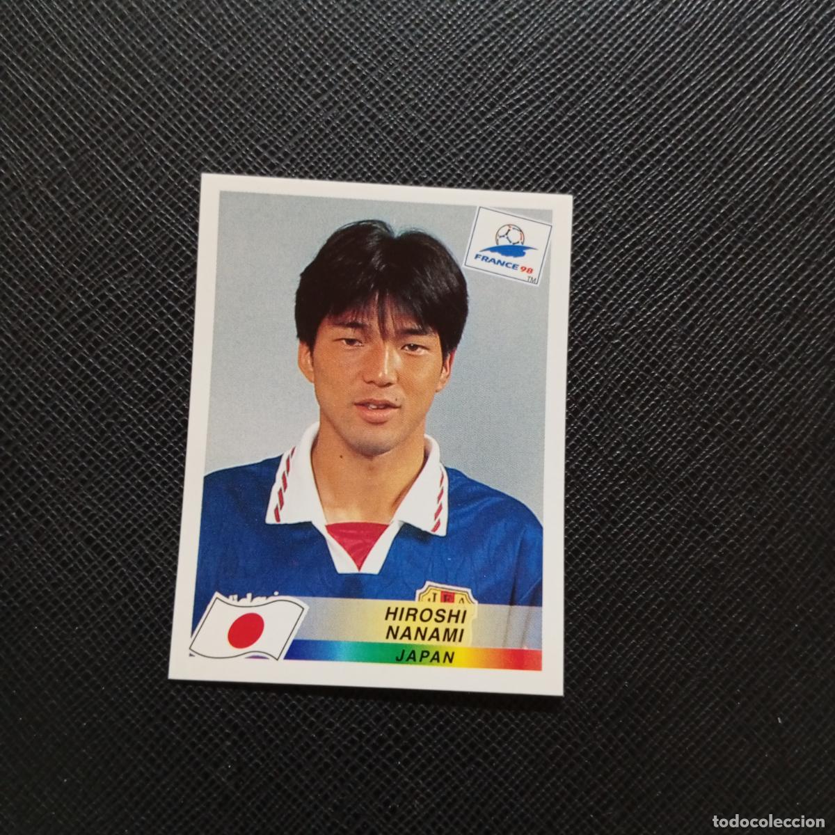 Cromos de f&uacute;tbol: 527 HIROSHI NANAMI JAPON PANINI 1998 MUNDIAL CROMO FUTBOL FRANCIA 98 - SIN PEGAR - A26 PG54