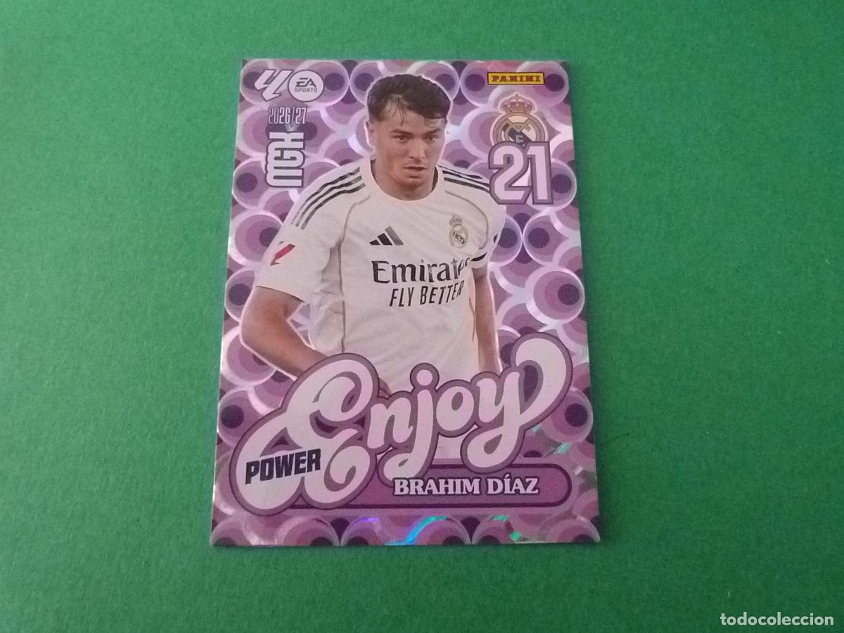 Cromos de f&uacute;tbol: TRADING CARD FUTBOL BRAHIM DIAZ REAL MADRID C.F. N&ordm; 380 P LIGA MEGACRACKS 2026-2027/26-27 PANINI