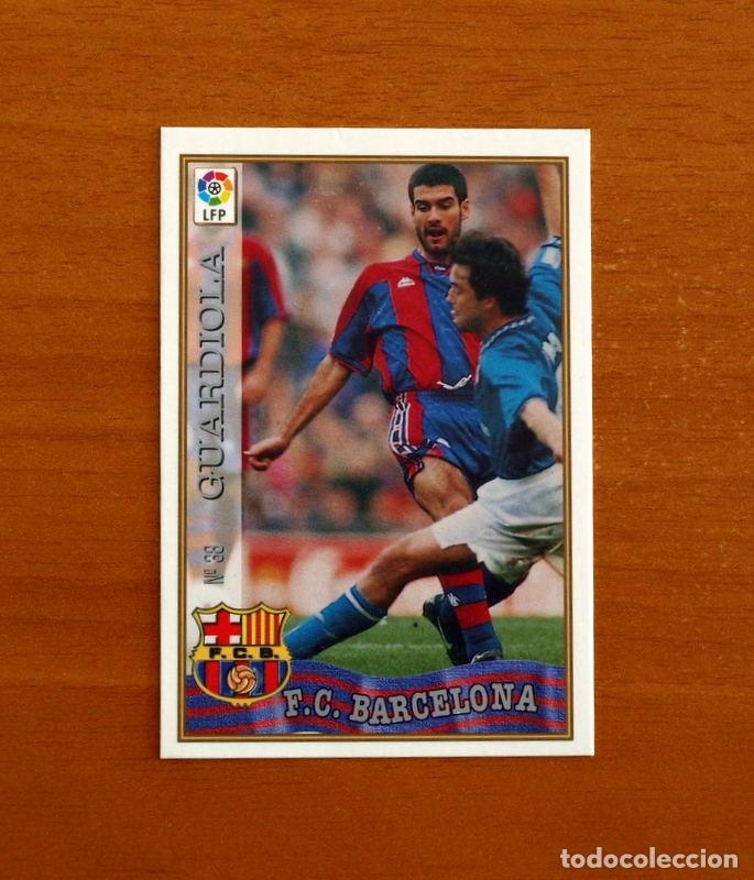 Fu&szlig;ball-Sticker: Barcelona - N&ordm; 38 Guardiola - Mundicromo ficha de la Liga 1997-1998, 97-98