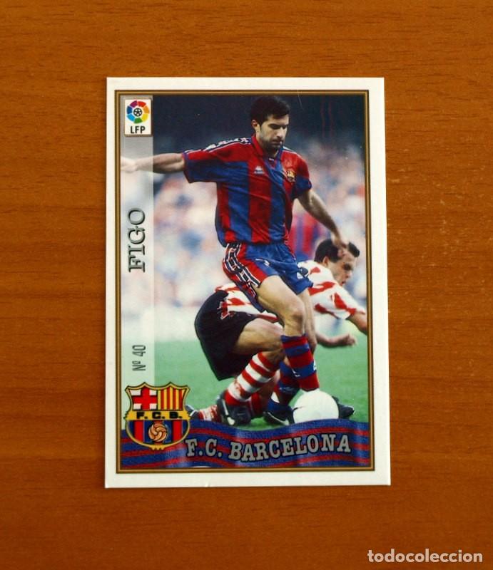 Fu&szlig;ball-Sticker: Barcelona - N&ordm; 40 Figo - Mundicromo ficha de la Liga 1997-1998, 97-98