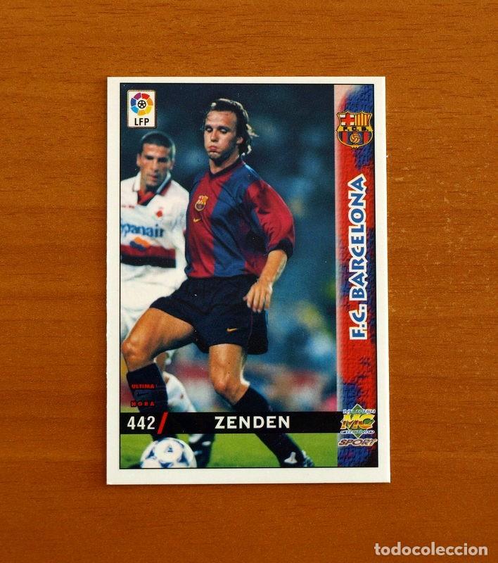 Cromos de f&uacute;tbol: Barcelona -N&ordm; 442 Zenden -&Uacute;ltima Hora -Mundicromo Las Fichas de la Liga 1998-1999-98-99