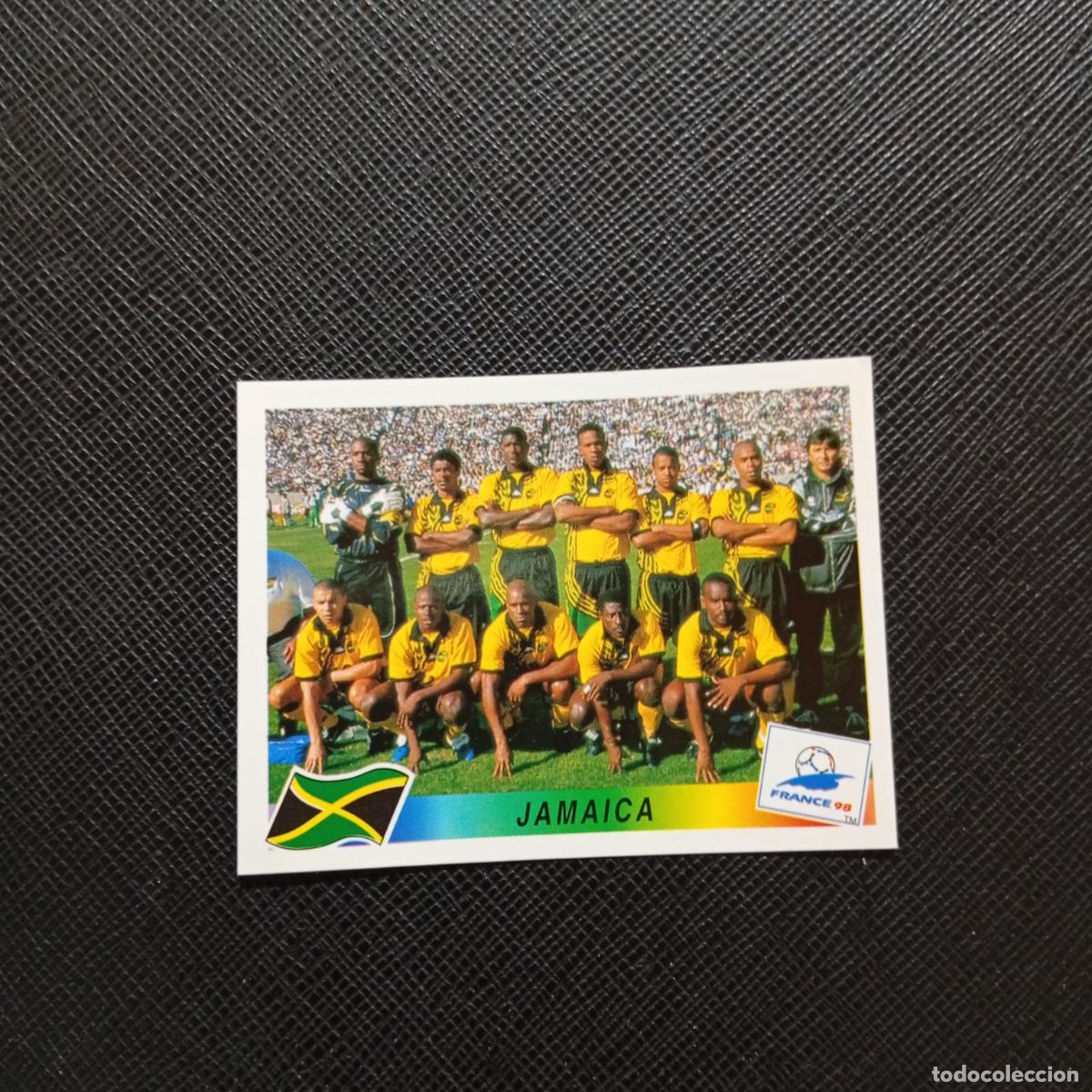 Cromos de f&uacute;tbol: 555 ALINEACION JAMAICA PANINI 1998 MUNDIAL CROMO FUTBOL FRANCIA 98 - SIN PEGAR - A26 PG56