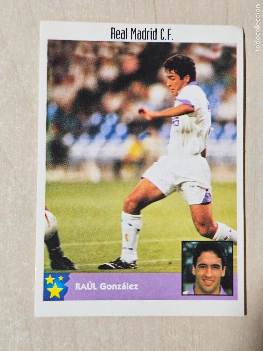 Cromos de f&uacute;tbol: CROMO N&ordm; 225 RAUL - LOS MEJORES EQUIPOS DE EUROPA 1997 98 - REAL MADRID