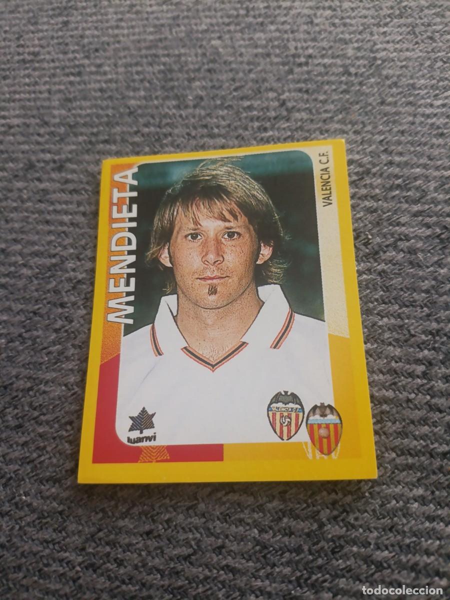 Cromos de f&uacute;tbol: Mendieta Valencia super campeonato 98/99