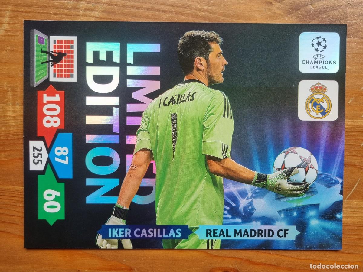 Cromos de f&uacute;tbol: CASILLAS (Real Madrid CF) LIMITED EDITION. UEFA Champions League 2013 2014 Adrenalyn XL (Panini)