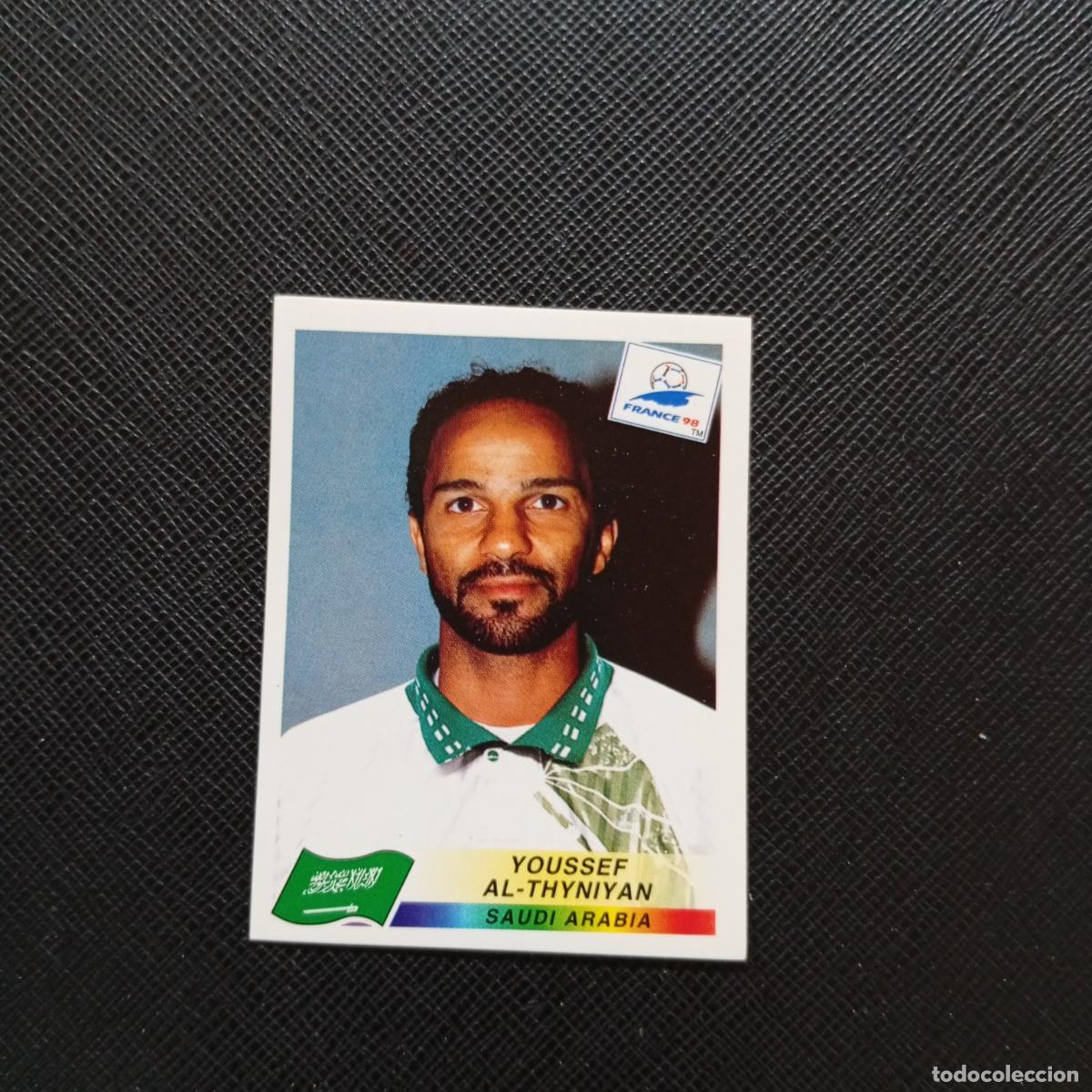 Cartes &agrave; collectionner de Football: 204 AL THYNIYAN ARABIA SAUDI PANINI 1998 MUNDIAL CROMO FUTBOL FRANCIA 98 - SIN PEGAR - A26 PG55