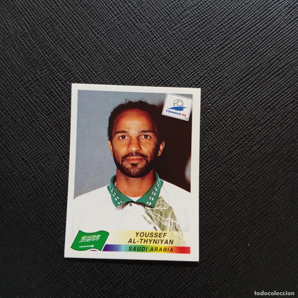 Cartes &agrave; collectionner de Football: 204 AL THYNIYAN ARABIA SAUDI PANINI 1998 MUNDIAL CROMO FUTBOL FRANCIA 98 - SIN PEGAR - A26 PG56