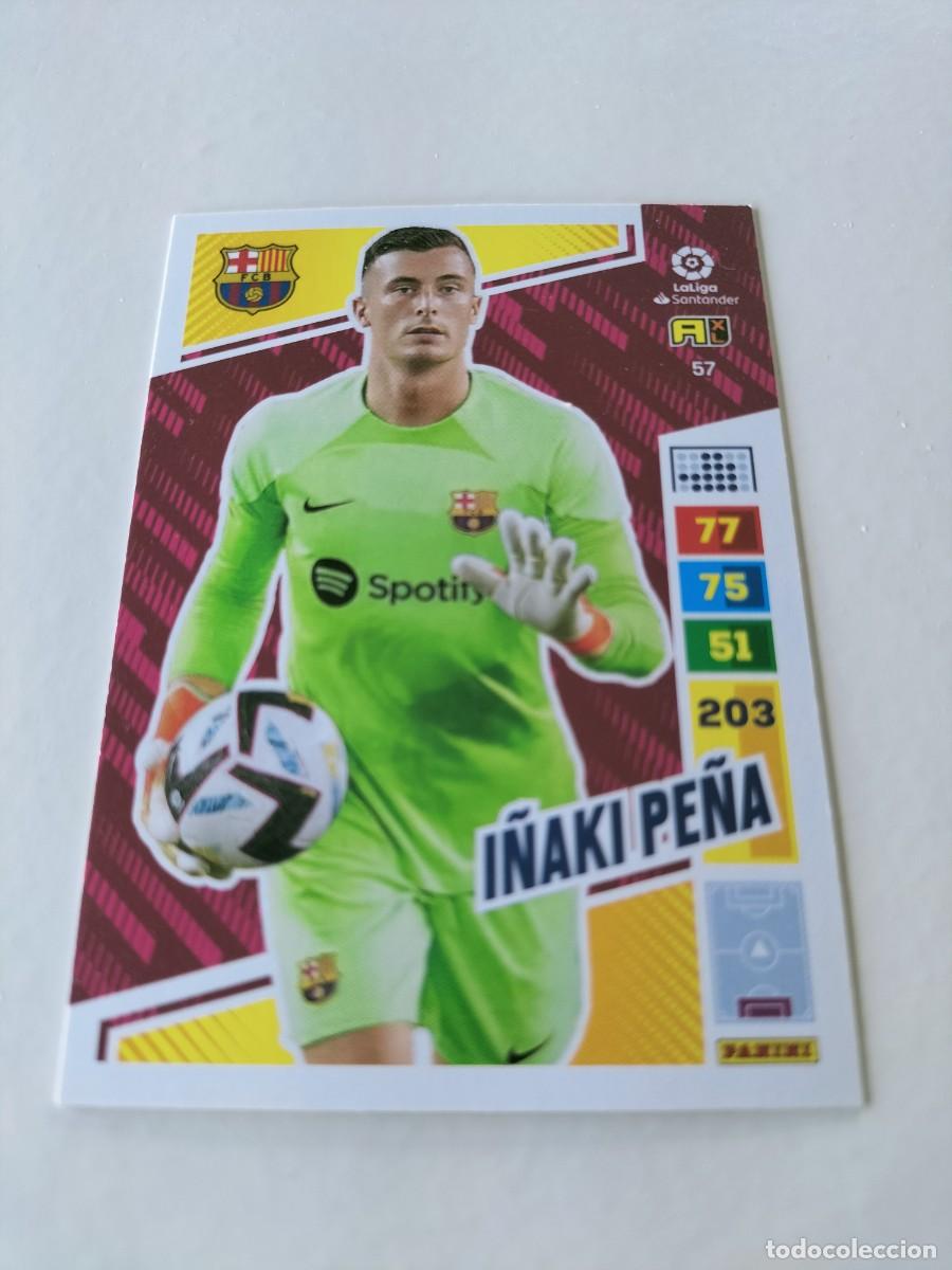 Cromos de f&uacute;tbol: 1 CROMO FICHA PANINI ADRENALYN TEMPORADA 2022-2023 22-23 F.C BARCELONA 57 I&Ntilde;AKI PE&Ntilde;A