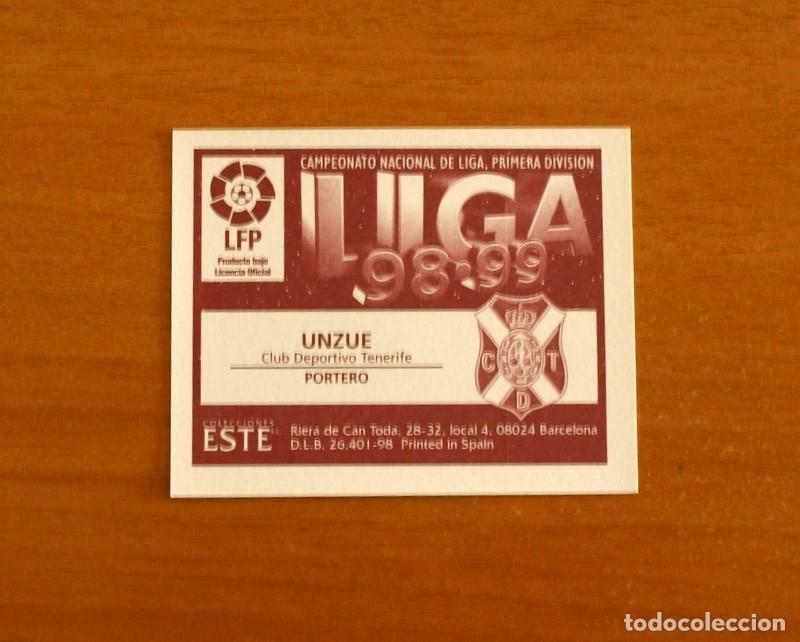 Cromos de f&uacute;tbol: Tenerife - Unzue - Ediciones Este Liga 1998-1999, 98-99 - Nunca pegado
