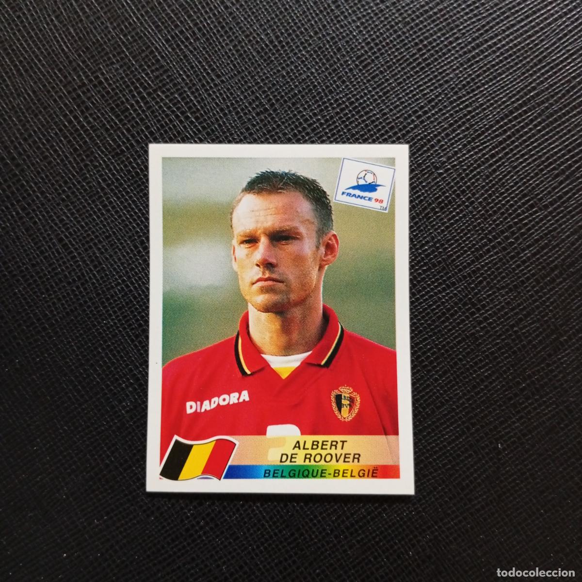 Cromos de f&uacute;tbol: 323 ALBERT DE ROOVER BELGICA PANINI 1998 MUNDIAL CROMO FUTBOL FRANCIA 98 - SIN PEGAR - A98 PG1