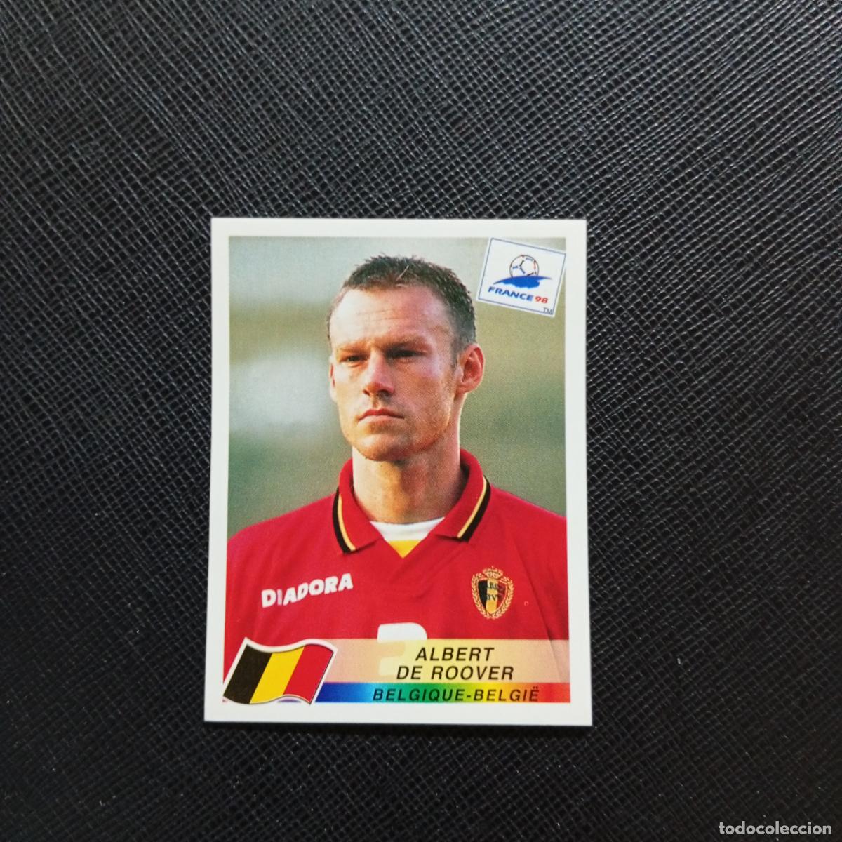 Cromos de f&uacute;tbol: 323 ALBERT DE ROOVER BELGICA PANINI 1998 MUNDIAL CROMO FUTBOL FRANCIA 98 - SIN PEGAR - A98 PG1 B