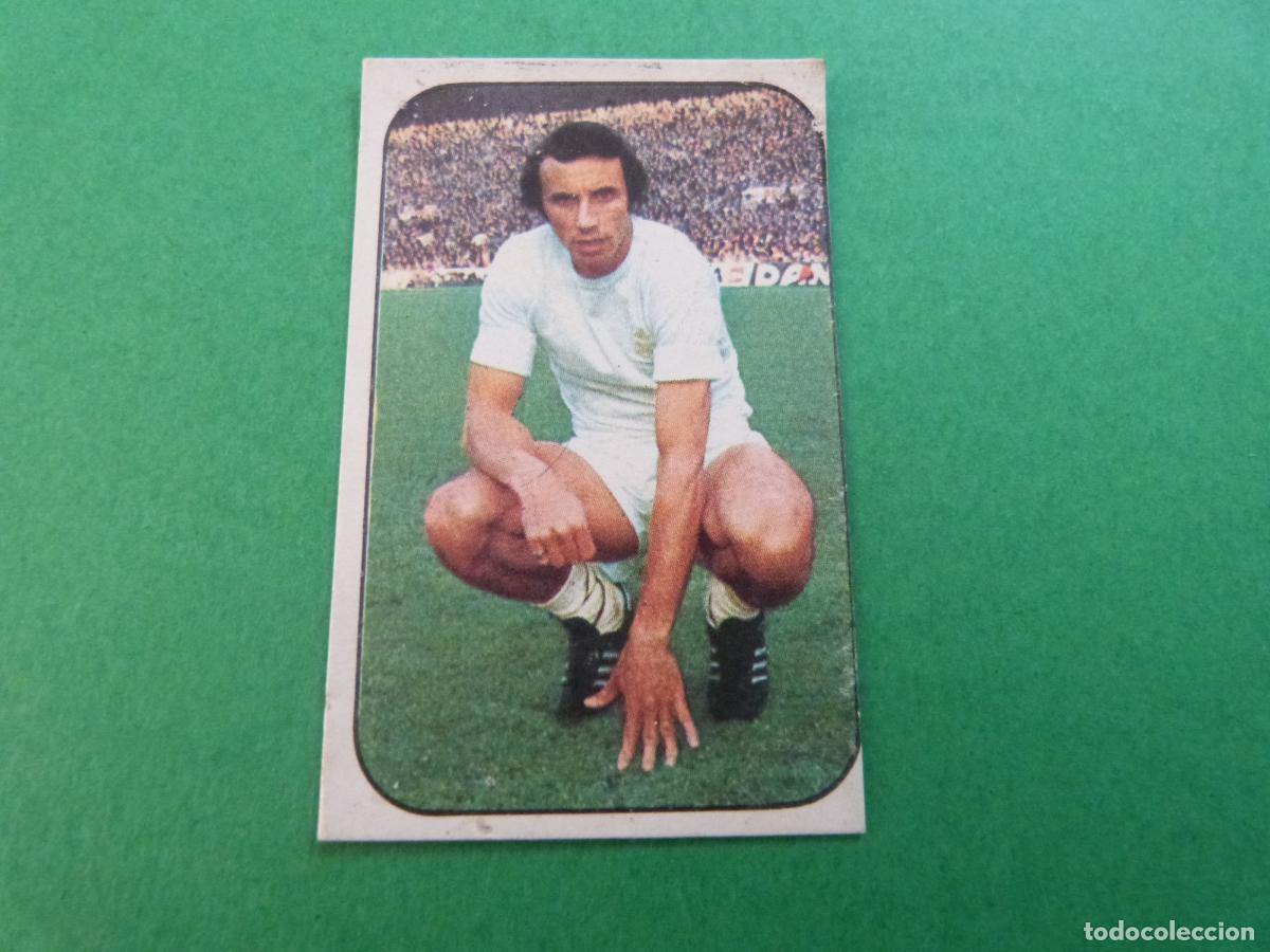 Cromos de f&uacute;tbol: CROMO F&Uacute;TBOL ROBERTO MARTINEZ REAL MADRID C.F. DESPEGADO LIGA ESTE 1976-1977/76-77