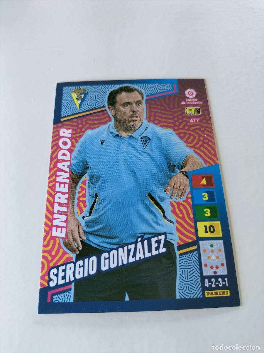Cromos de f&uacute;tbol: 1 CROMO FICHA PANINI ADRENALYN TEMPORADA 2022-2023 22-23 CADIZ C.F 477 SERGIO GONZALEZ