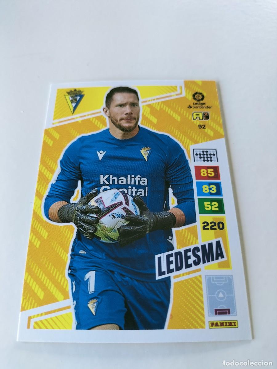 Cromos de f&uacute;tbol: 1 CROMO FICHA PANINI ADRENALYN TEMPORADA 2022-2023 22-23 CADIZ C.F 92 LEDESMA