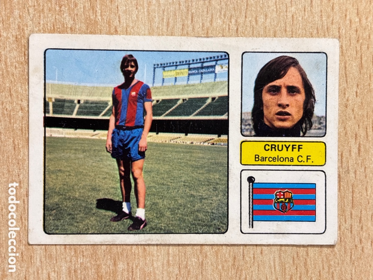 Cromos de f&uacute;tbol: Cruyff FC Barcelona fichaje Ed. Fher 1973-74 recuperado, buen estado