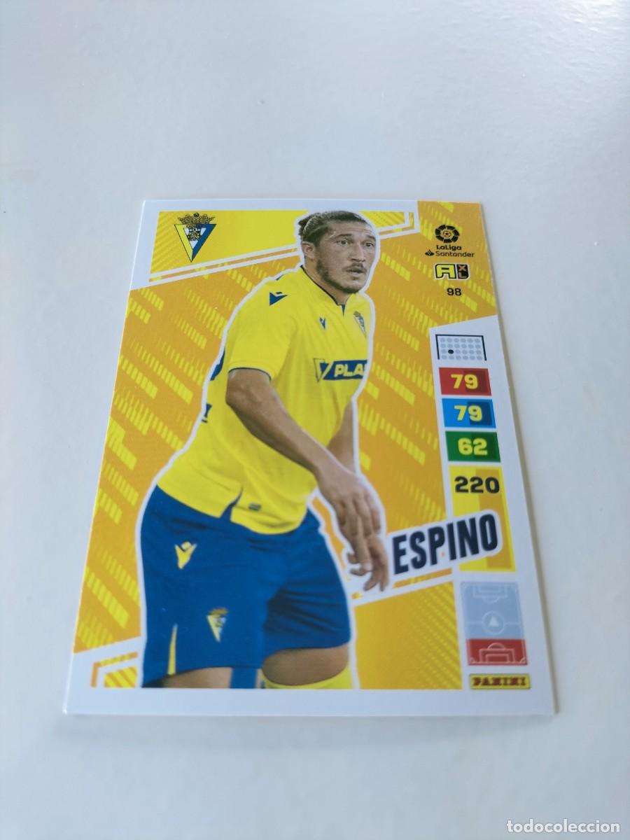 Cromos de f&uacute;tbol: 1 CROMO FICHA PANINI ADRENALYN TEMPORADA 2022-2023 22-23 CADIZ C.F 98 ESPINO