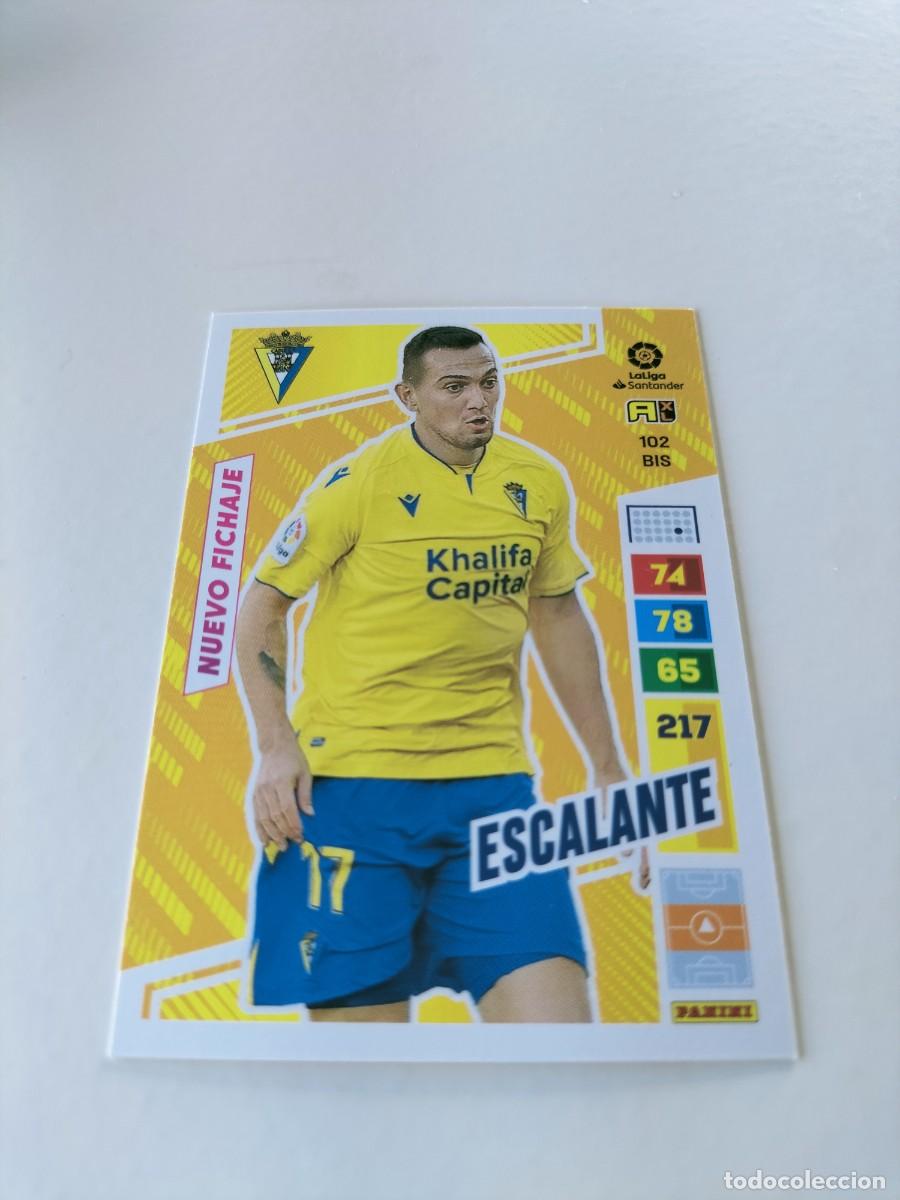 Cromos de f&uacute;tbol: 1 CROMO FICHA PANINI ADRENALYN TEMPORADA 2022-2023 22-23 CADIZ C.F 102 bis ESCALANTE ( NUEVO FICHAJE