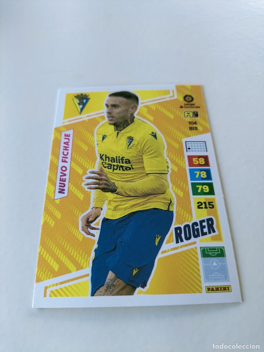 Cromos de f&uacute;tbol: 1 CROMO FICHA PANINI ADRENALYN TEMPORADA 2022-2023 22-23 CADIZ C.F 104 bis ROGER ( NUEVO FICHAJE