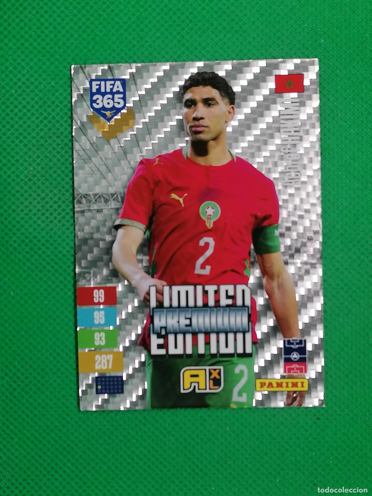 Cromos de f&uacute;tbol: HAKIMI MARRUECOS LIMITED EDITION PREMIUM ⚽ PANINI FIFA 365 26 27 2026 2027 ⚽
