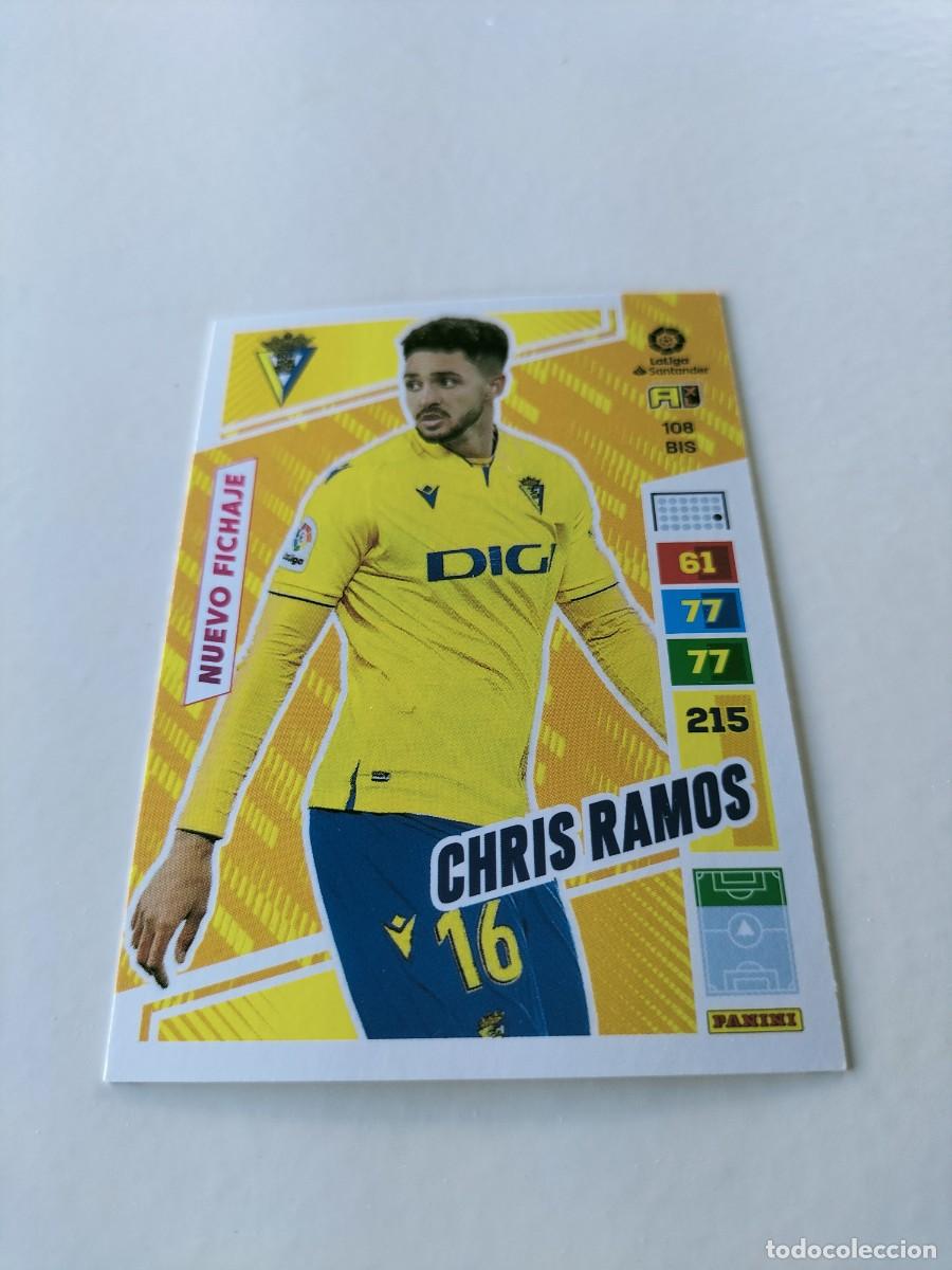Cromos de f&uacute;tbol: 1 CROMO FICHA PANINI ADRENALYN 2022-2023 22-23 CADIZ C.F 108 bis CHRIS RAMOS ( NUEVO FICHAJE