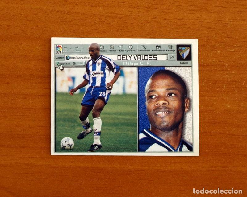 Cromos de f&uacute;tbol: M&aacute;laga - Dely Vald&eacute;s - Ediciones Este Liga 2001-2002, 01-02 - Nunca Pegado