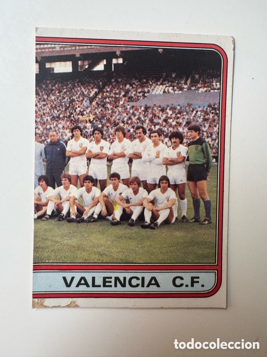 Cromos de f&uacute;tbol: Figurine Panini Futbol 81 - 82 1981 1982 Valencia &ndash; N&ordm; 279 &ndash; Plantilla