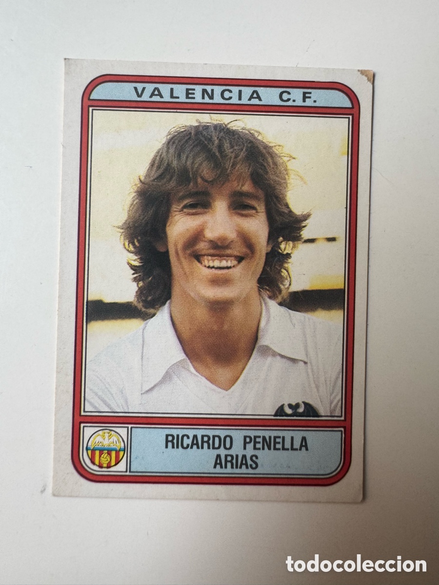 Cromos de f&uacute;tbol: Figurine Panini Futbol 81 - 82 1981 1982 Valencia &ndash; N&ordm; 284 &ndash; RICARDO PENELLA ARIAS