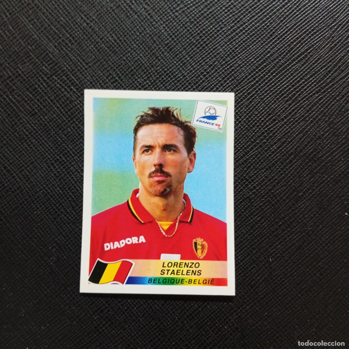 Cromos de f&uacute;tbol: 326 LORENZO STAELENS BELGICA PANINI 1998 MUNDIAL CROMO FUTBOL FRANCIA 98 - SIN PEGAR - A98 PG55