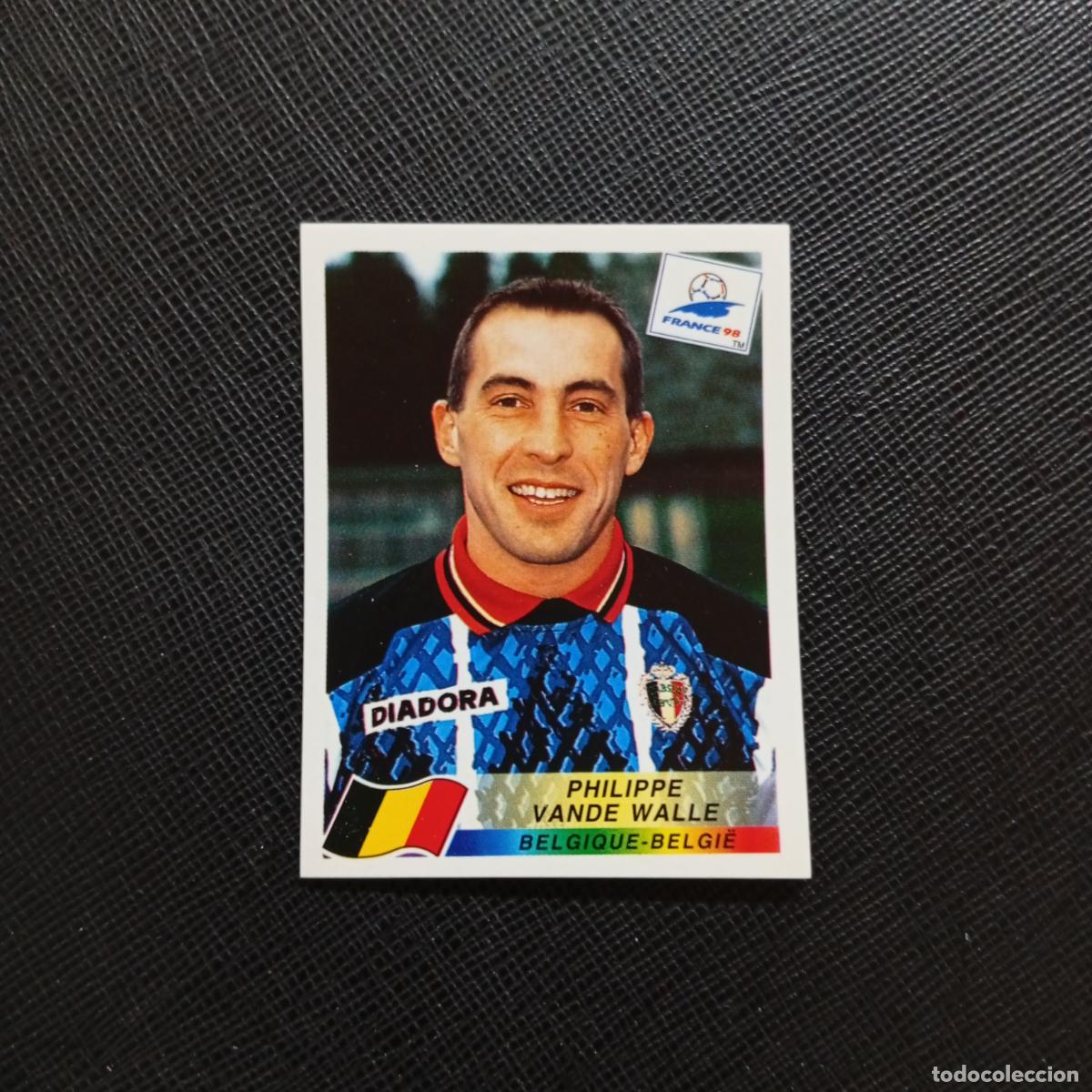 Cartes &agrave; collectionner de Football: 334 VANDE WALLE BELGICA PANINI 1998 MUNDIAL CROMO FUTBOL FRANCIA 98 - SIN PEGAR - A98 PG55