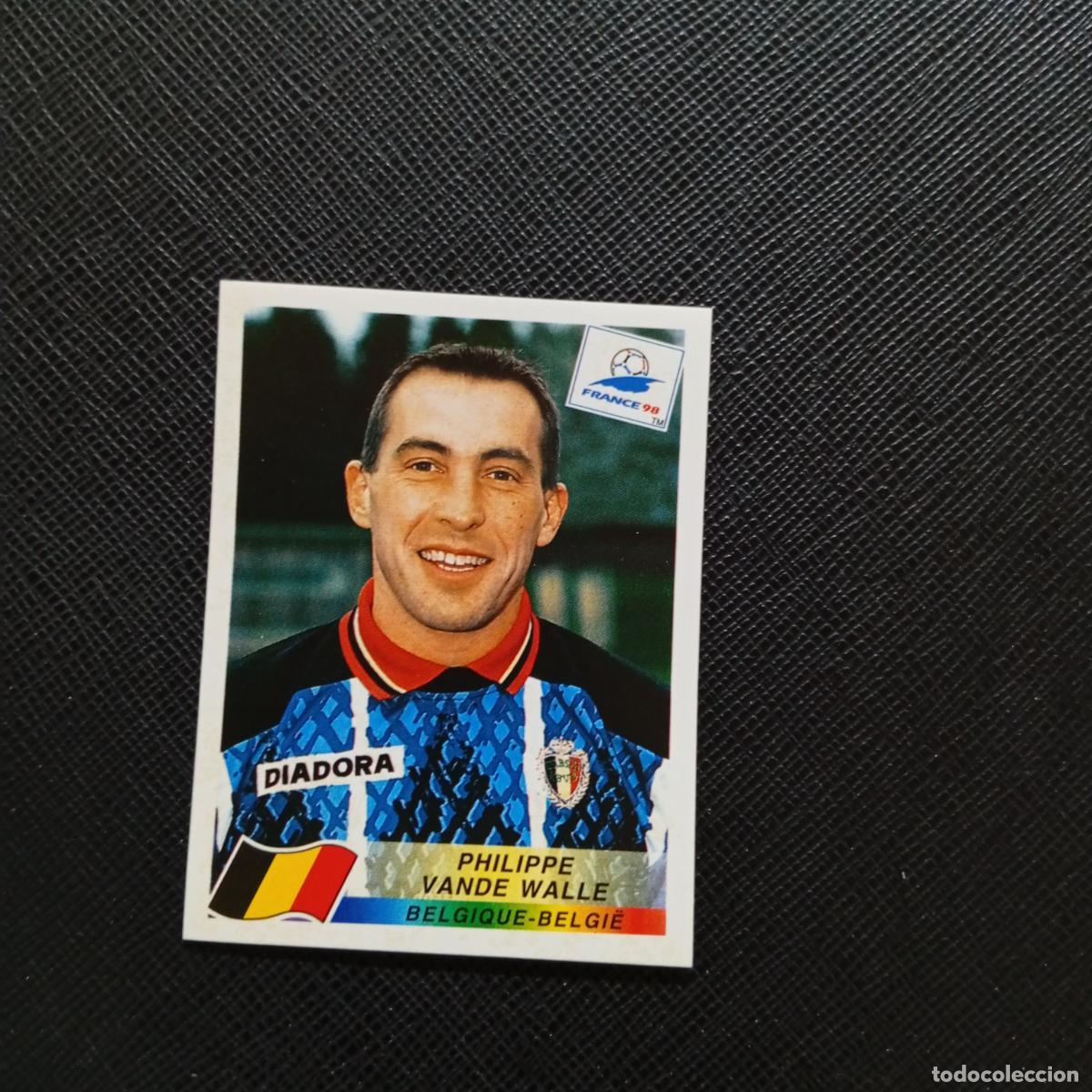 Cartes &agrave; collectionner de Football: 334 VANDE WALLE BELGICA PANINI 1998 MUNDIAL CROMO FUTBOL FRANCIA 98 - SIN PEGAR - A98 PG55 B