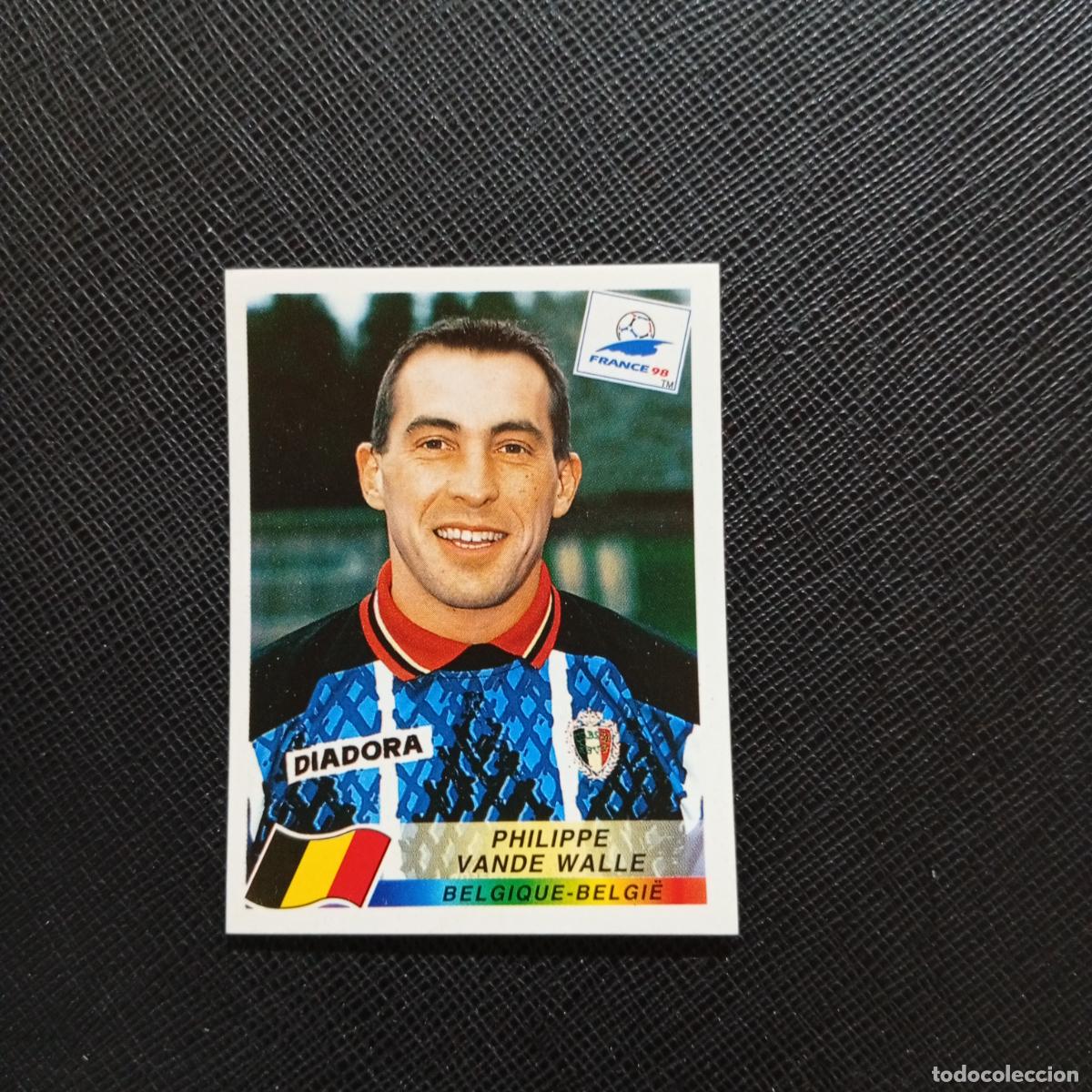Cartes &agrave; collectionner de Football: 334 VANDE WALLE BELGICA PANINI 1998 MUNDIAL CROMO FUTBOL FRANCIA 98 - SIN PEGAR - A98 PG73 B