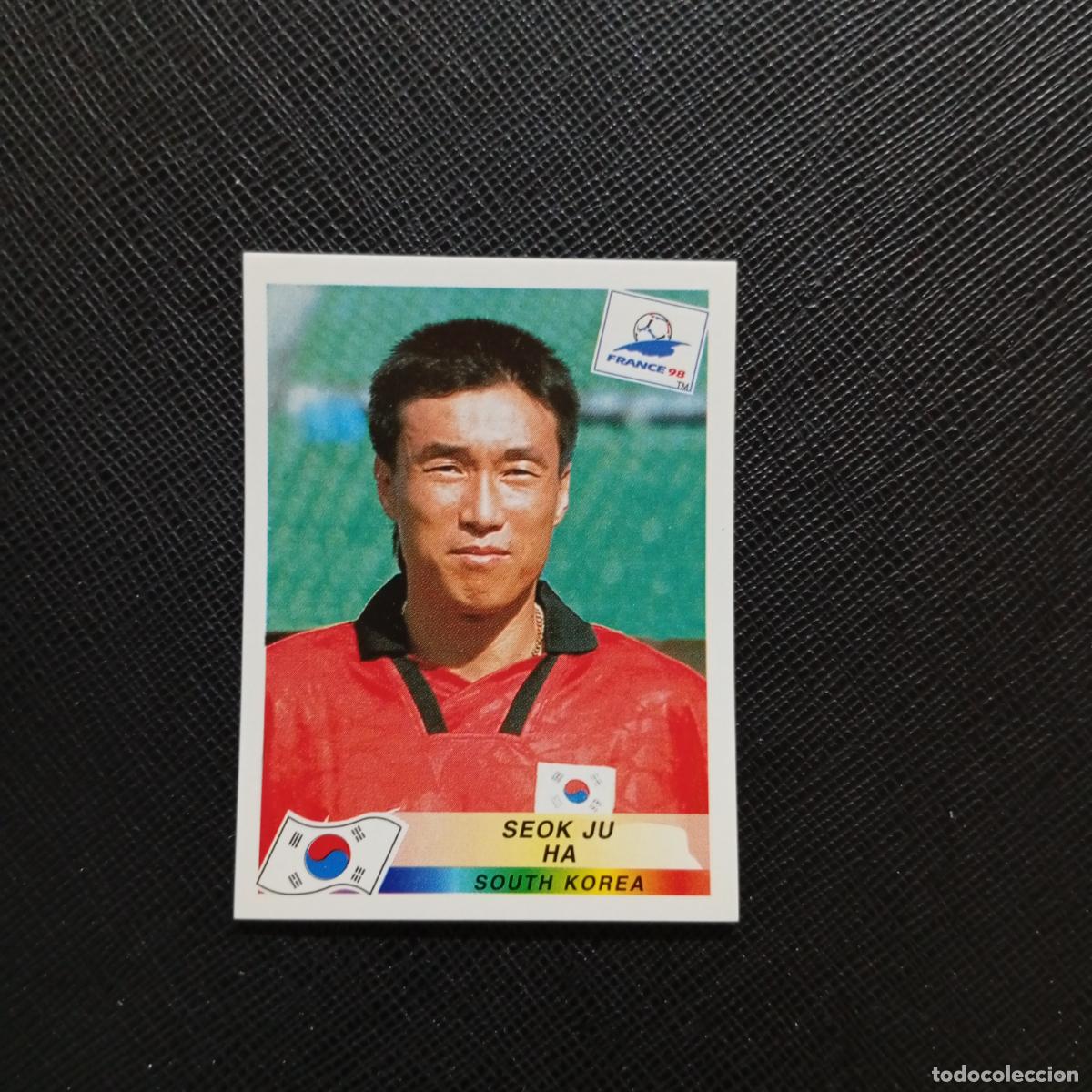 Cromos de f&uacute;tbol: 346 SEOK JU HA KOREA PANINI 1998 MUNDIAL CROMO FUTBOL FRANCIA 98 - SIN PEGAR - A98 PG73