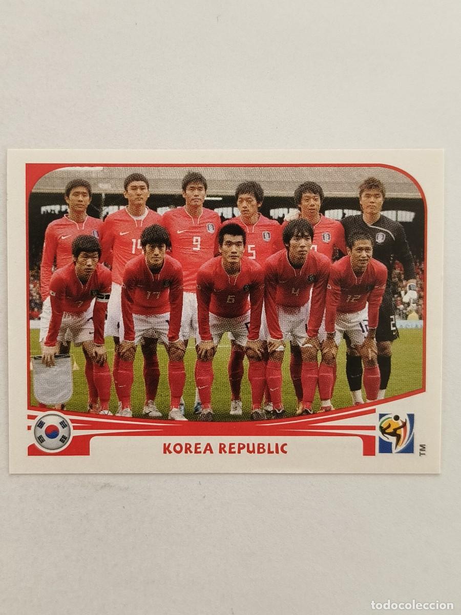 Cromos de f&uacute;tbol: #144 ALINEACION (COREA DEL SUR) MUNDIAL SUDAFRICA 2010 PANINI