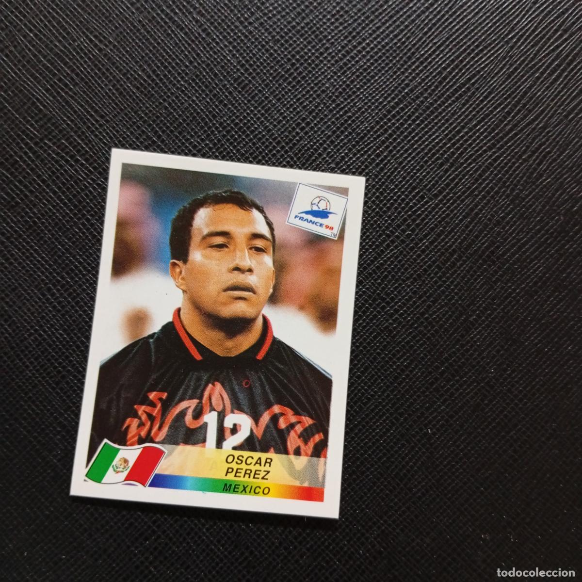 Cromos de f&uacute;tbol: 370 OSCAR PEREZ MEXICO PANINI 1998 MUNDIAL CROMO FUTBOL FRANCIA 98 - SIN PEGAR - A98 PG199 B