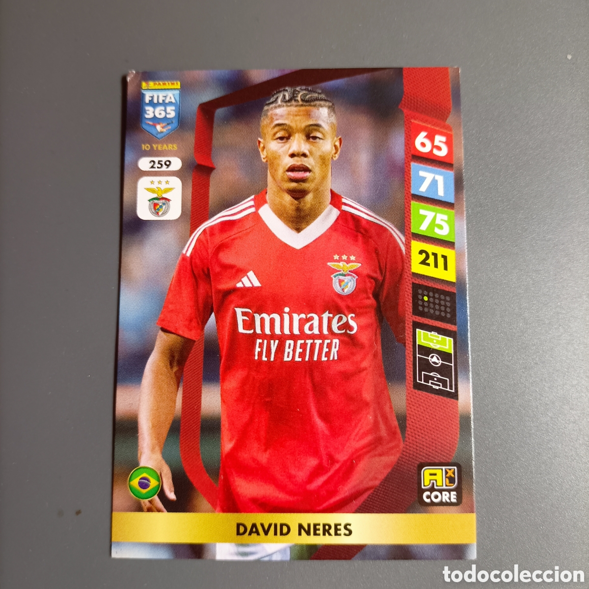 Cromos de f&uacute;tbol: Panini FIFA 365 Adrenalyn XL 2025 - 10 Years Edition (BENFICA) №259 DAVID NERES