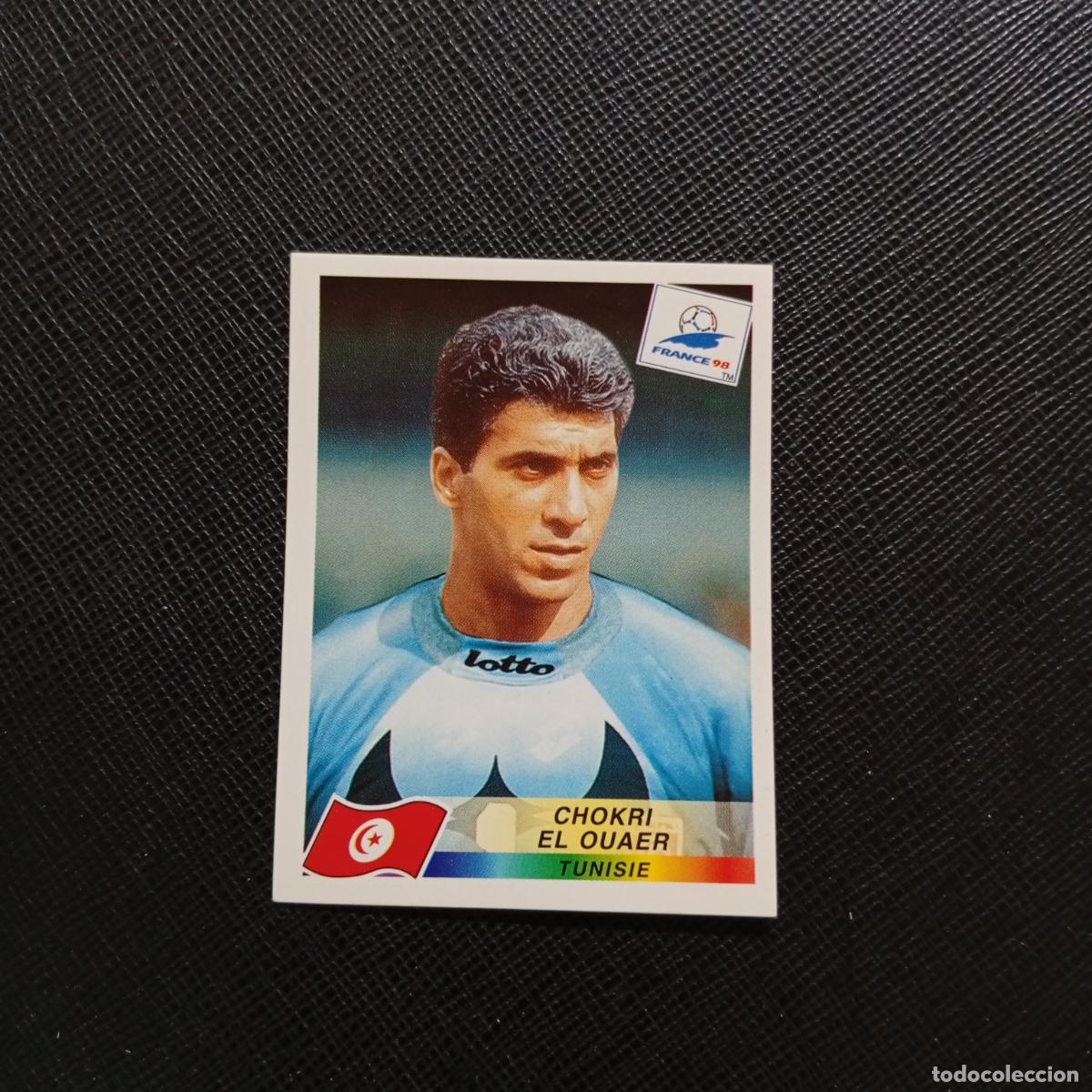 Cromos de f&uacute;tbol: 482 EL OUAER TUNEZ PANINI 1998 MUNDIAL CROMO FUTBOL FRANCIA 98 - SIN PEGAR - A98 PG244 B