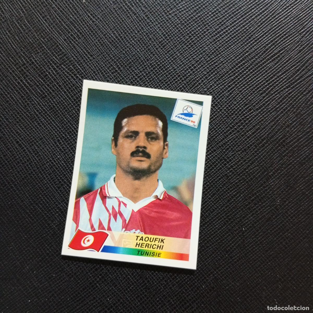 Cromos de Futebol: 487 TAOUFIK HERICHI TUNEZ PANINI 1998 MUNDIAL CROMO FUTBOL FRANCIA 98 - SIN PEGAR - A98 PG262 B