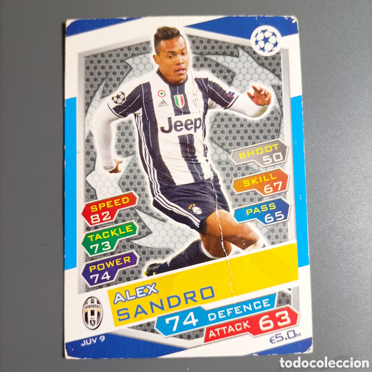 Cromos de f&uacute;tbol: Topps Match Attax Champions League 2016/2017 (JUVENTUS) №JUV 9 ALEX SANDRO